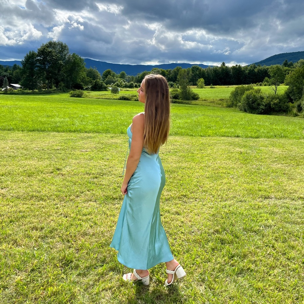 Blue maxi dress